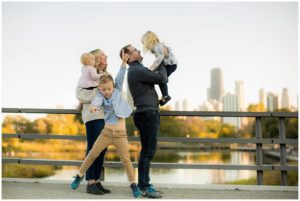 Chicago Skyline Fall Family Photographer