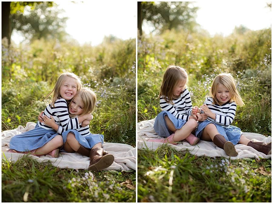 Chicago fall family photographer at Montrose
