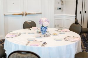 Southern Virginia Blue and White Baby Girl Shower